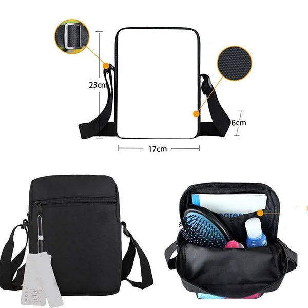 Détails du sac à bandoulière loup couple Alpha