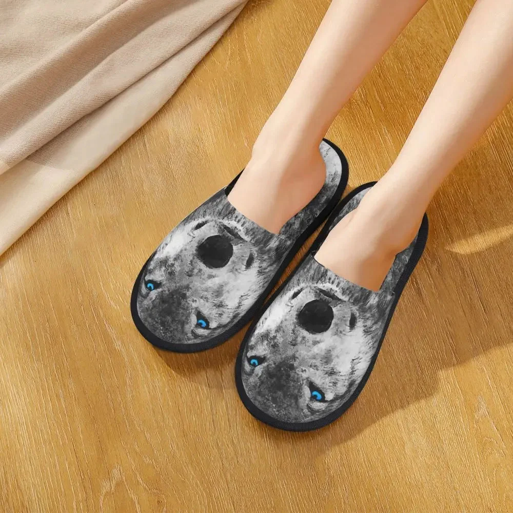 Chaussons Loup Yeux Bleus