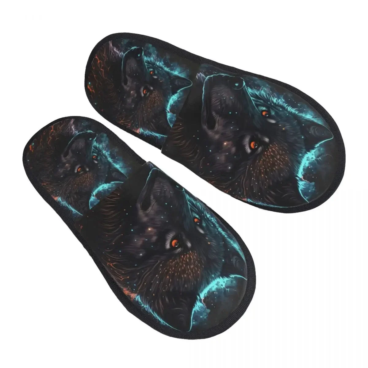 Chaussons Loup Lumière Céleste
