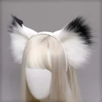 OREILLES DE LOUP BLANCHES & NOIRES ROYALES