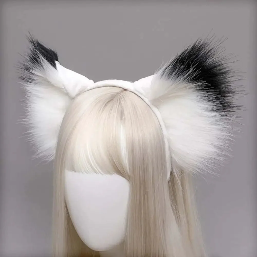 Oreilles de Loup Blanches & Noires Royales
