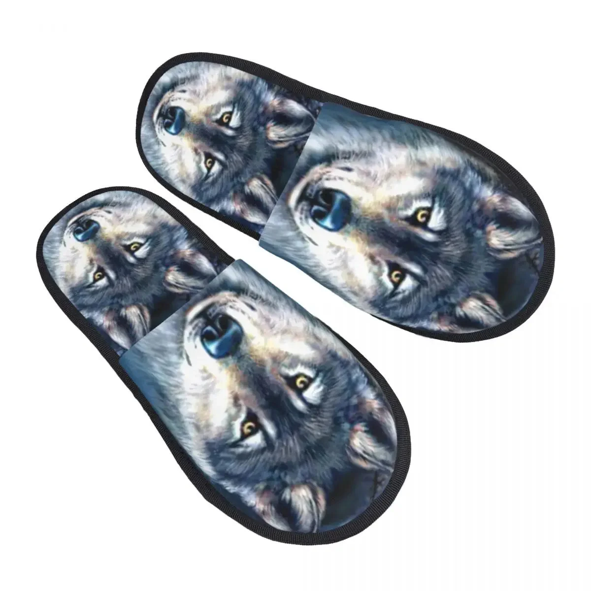 Chaussons Loup Gris