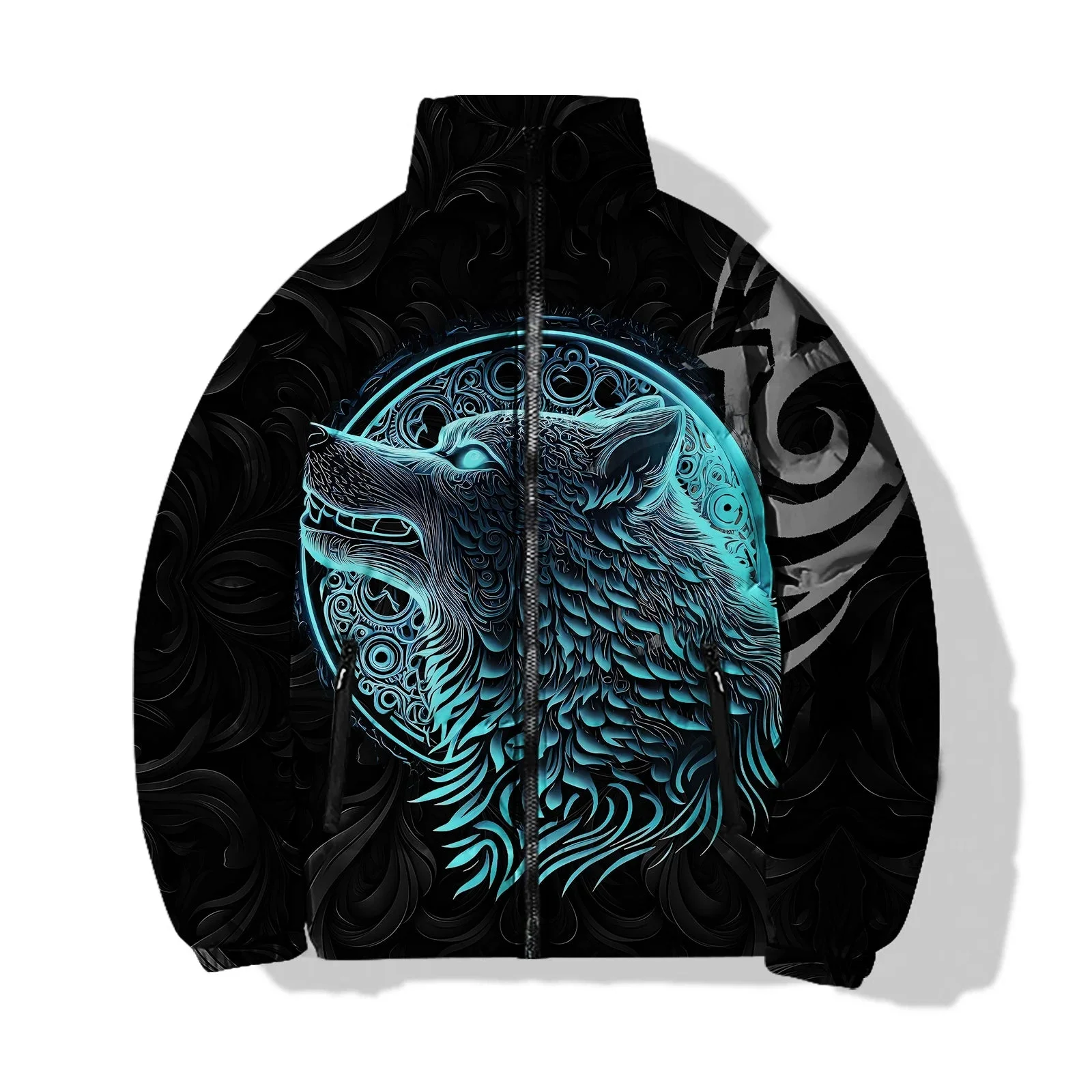 Veste Loup Viking Bleue