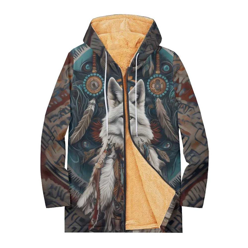 Veste Loup Cardigan Fourré