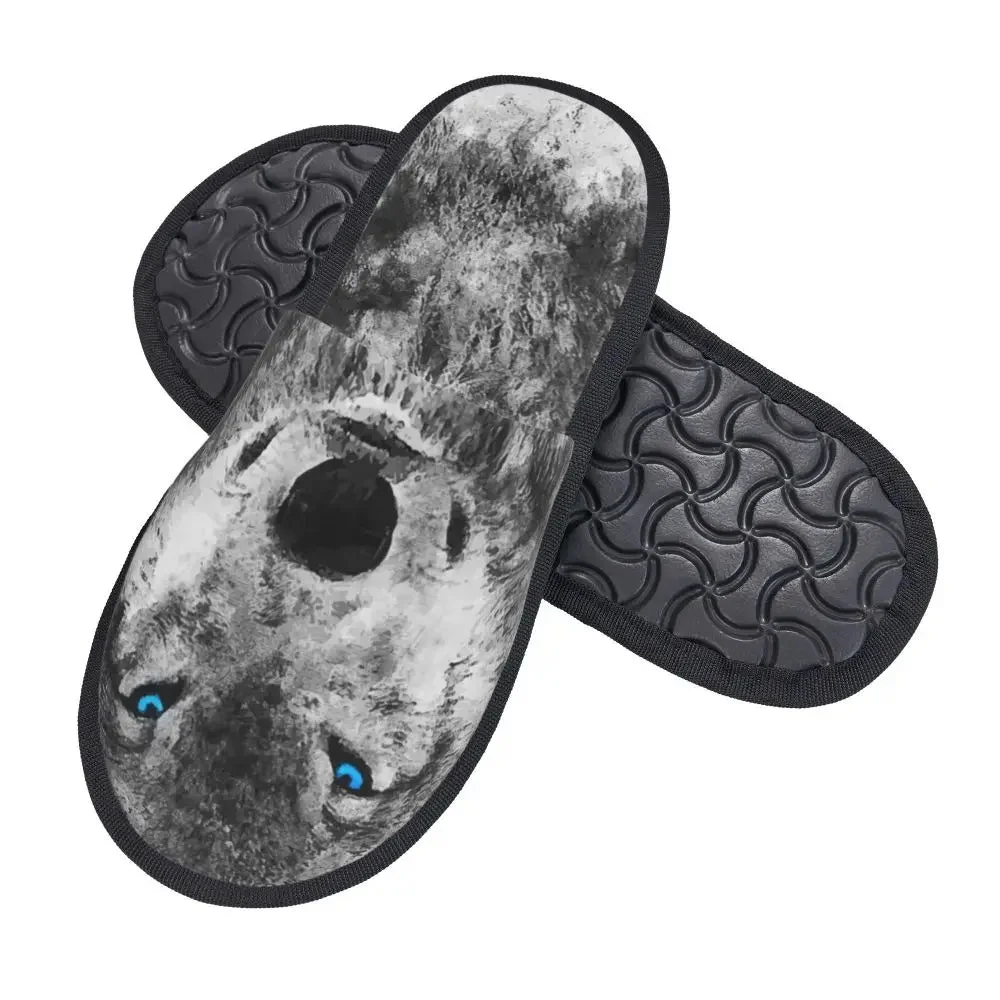 Chaussons Loup Yeux Bleus