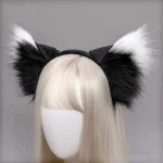OREILLES DE LOUP NOIRES & BLANCHES ÉLÉGANTES