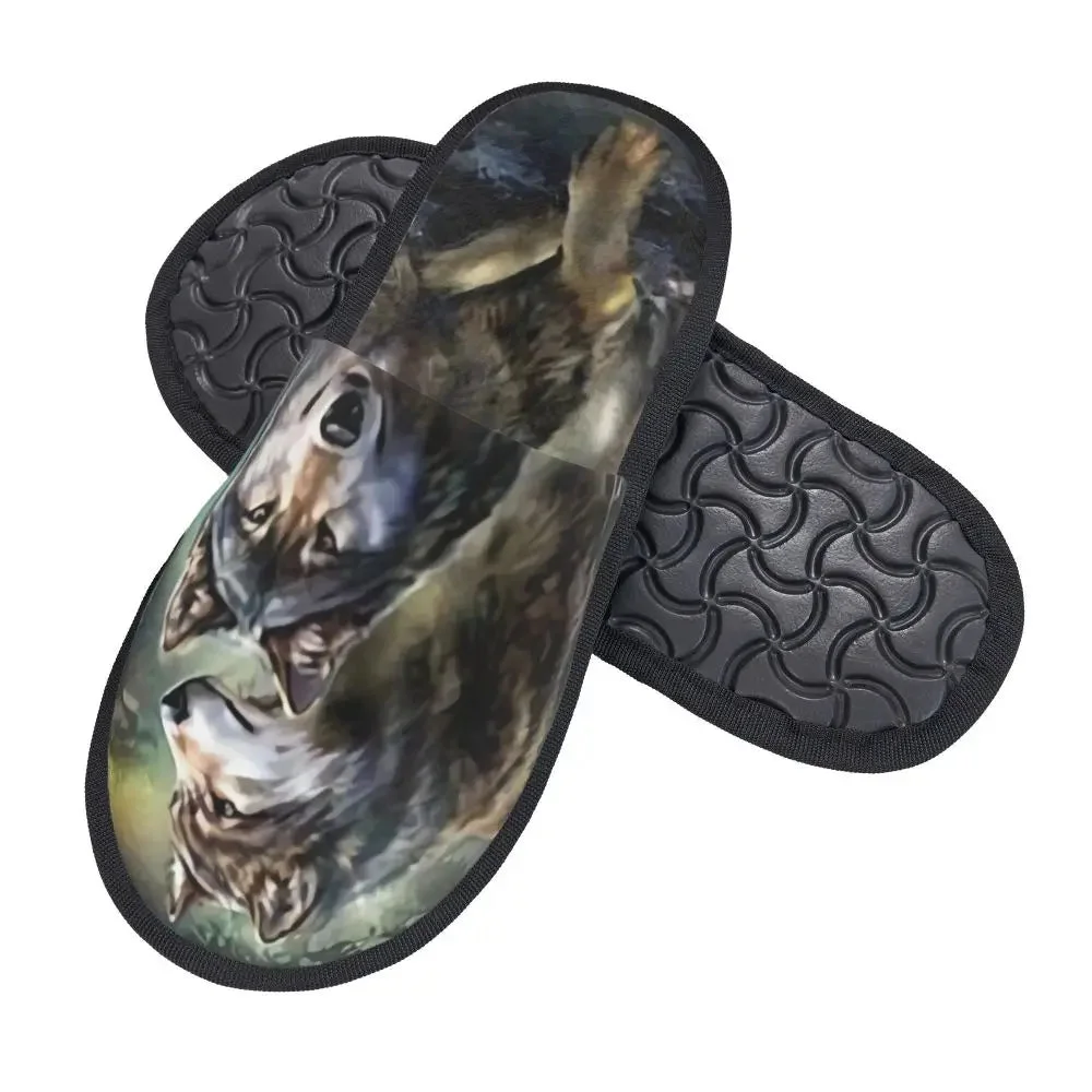 Confort des Chaussons Loup Sauvage