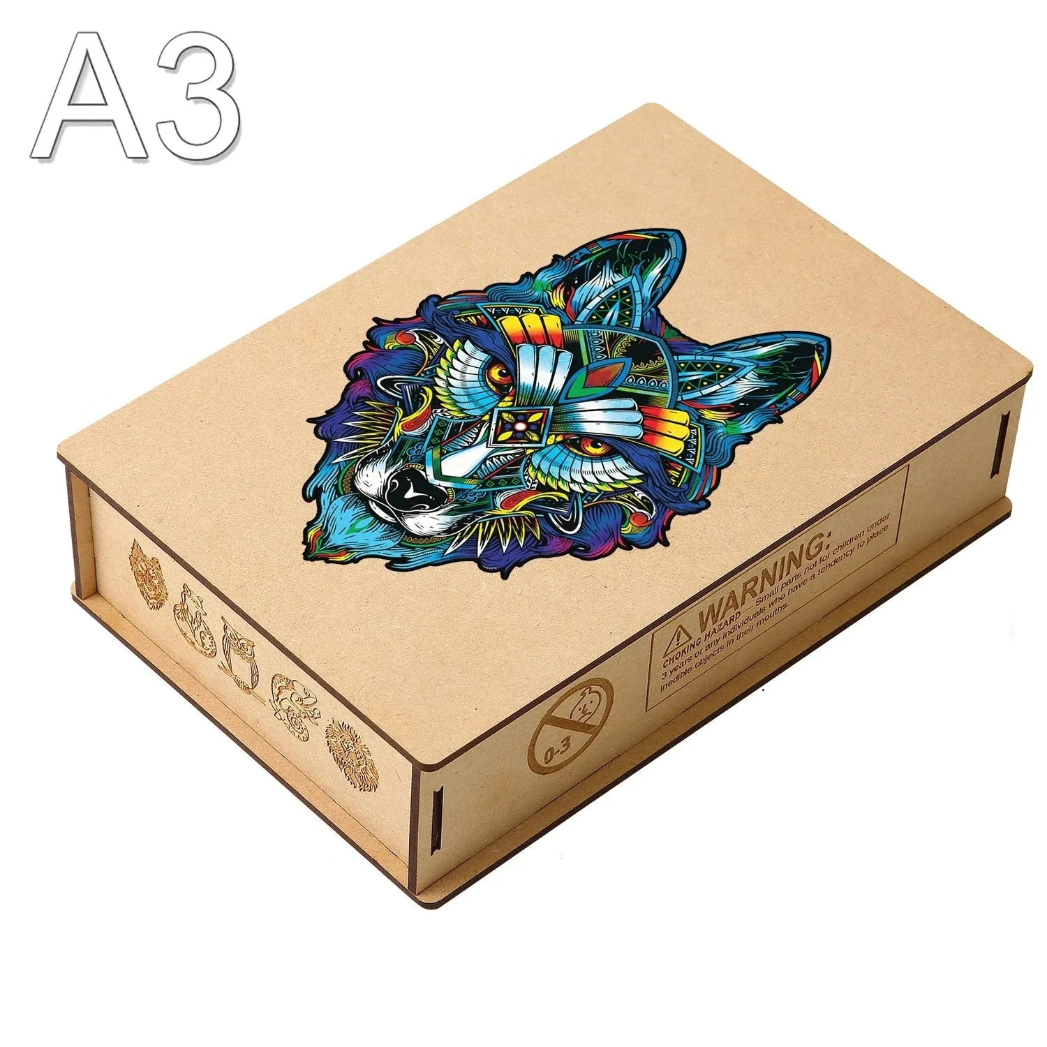 Puzzle Loup Majestueux en Bois