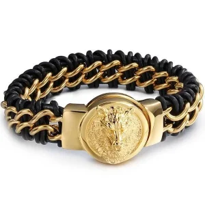 BRACELET LOUP MOTARD (ACIER)