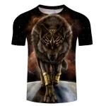 T-SHIRT LOUP REINE