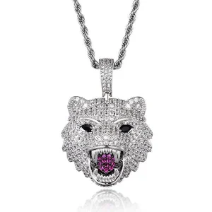 COLLIER LOUP BLING BLING