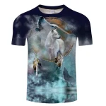 T-SHIRT LOUP ATTRAPE RÊVES
