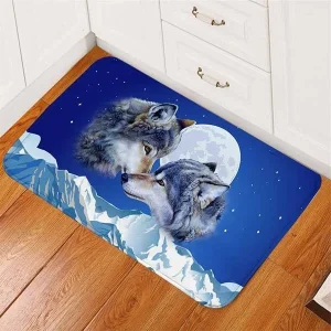 TAPIS LOUP MONTAGNES ENNEIGÉES